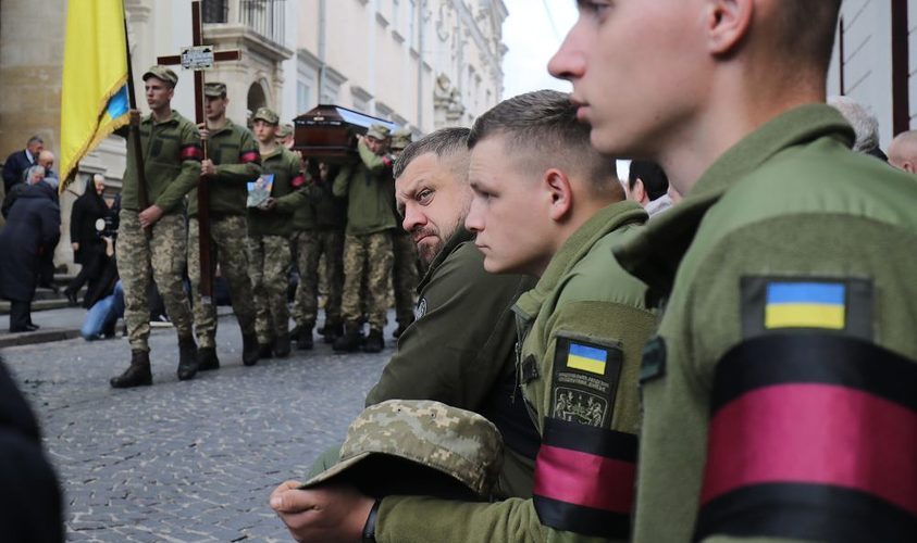 З чотирма полеглими Героями прощатимуться у Львові сьогодні