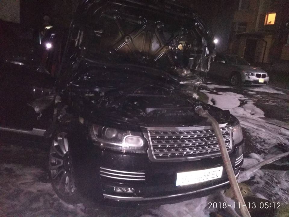 У Дрогобичі горів автомобіль
