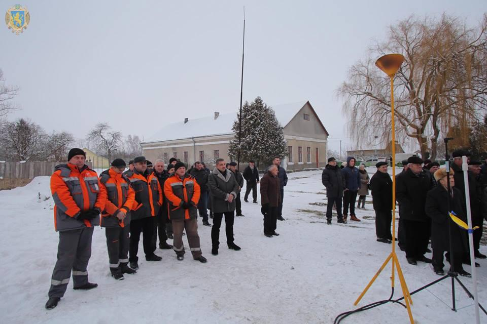 У селі Лавриків на Жовківщині відкрили газопровід