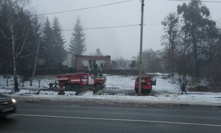 У селі на Жовківщині вщент згорів Народний дім