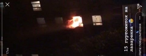 У Львові горить студентський гуртожиток: у приміщенні залишились люди (ВІДЕО)