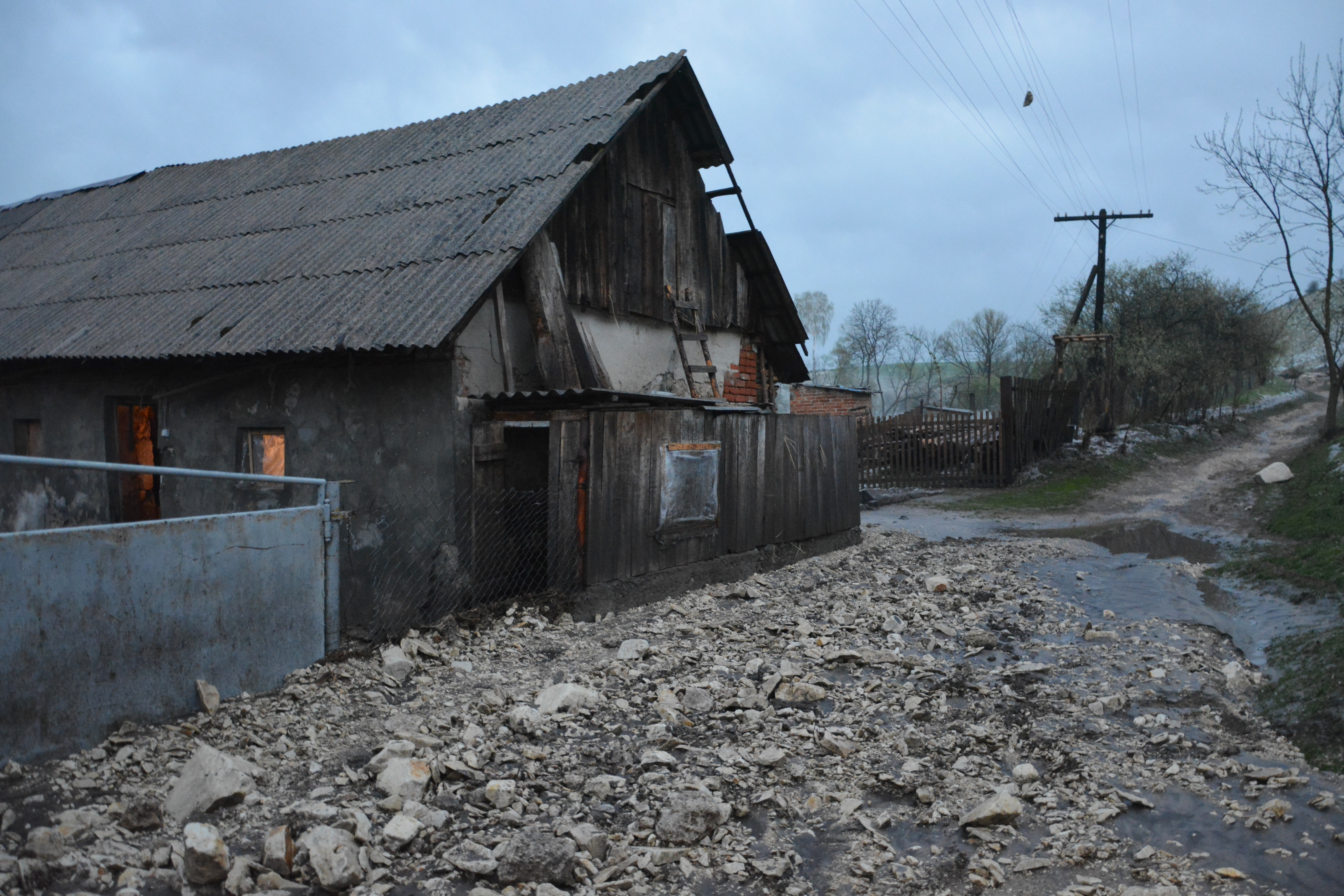 «Син маленьких випустив, квочку не встиг – вона втопилася»: на Золочівщині під час зливи розмило дороги та загинула худоба