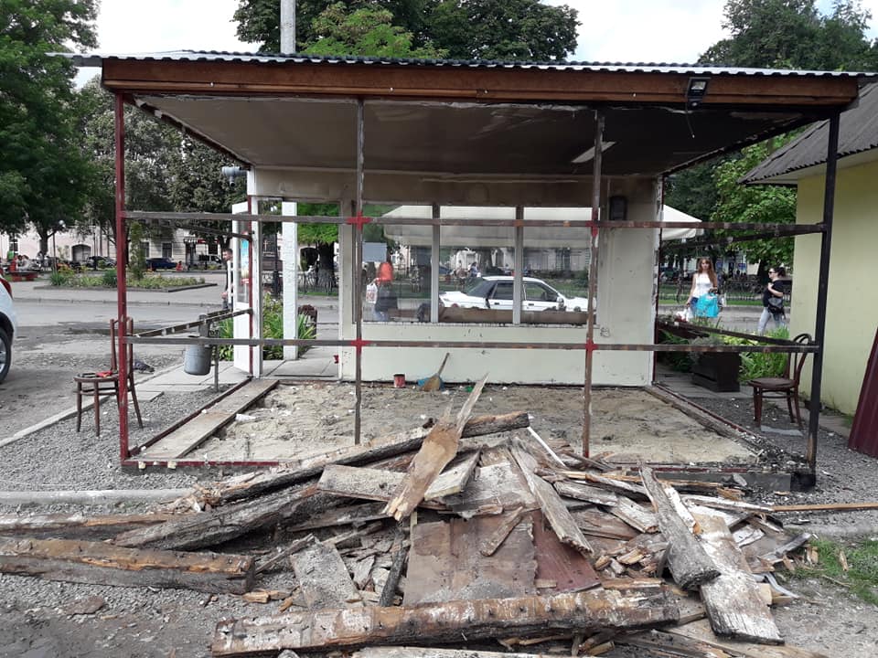 У Бродах згоріла кав’ярня ветерана АТО