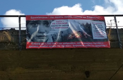 “Тату! Не спалюй листя та сміття. Я задихаюсь”: у Брюховичах борються з паліями сухостою