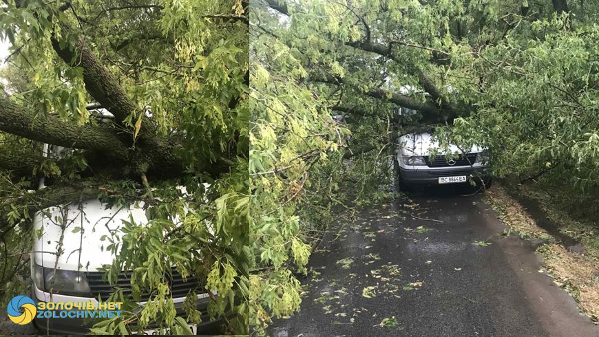 У День незалежності мешканцям Золочева довелося ліквідовувати наслідки вчорашньої негоди (Відео)