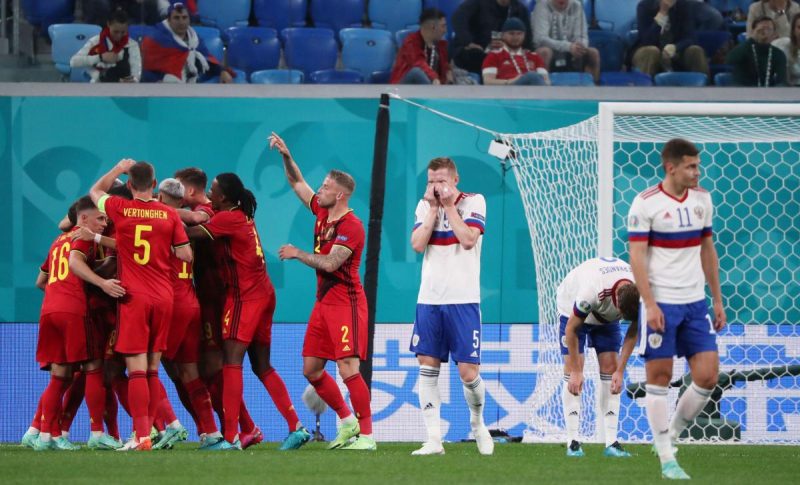 Євро-2020: бельгійці розгромили росіян