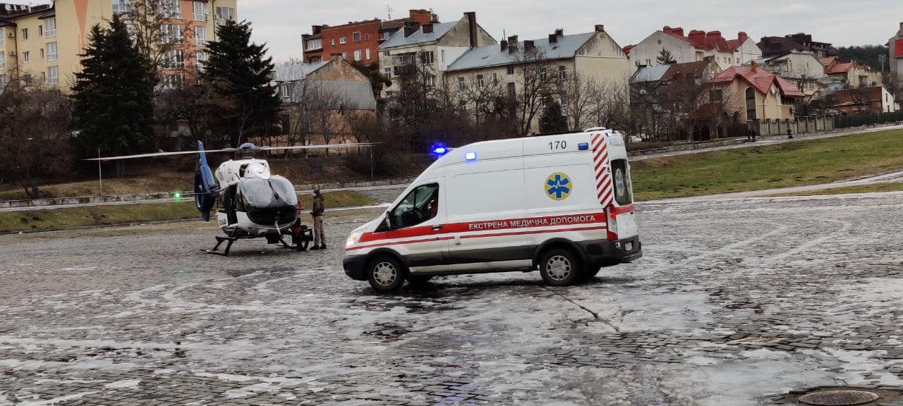 16-річного хлопця з Жидачівщини гелікоптером доставили до обласної лікарні (ВІДЕО)