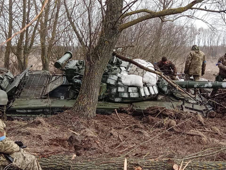 Українське військо знищило танковий загін росії
