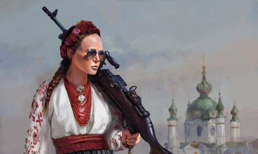 «Красавіца терпіти не буде»: у Рівному створили патріотичний мурал