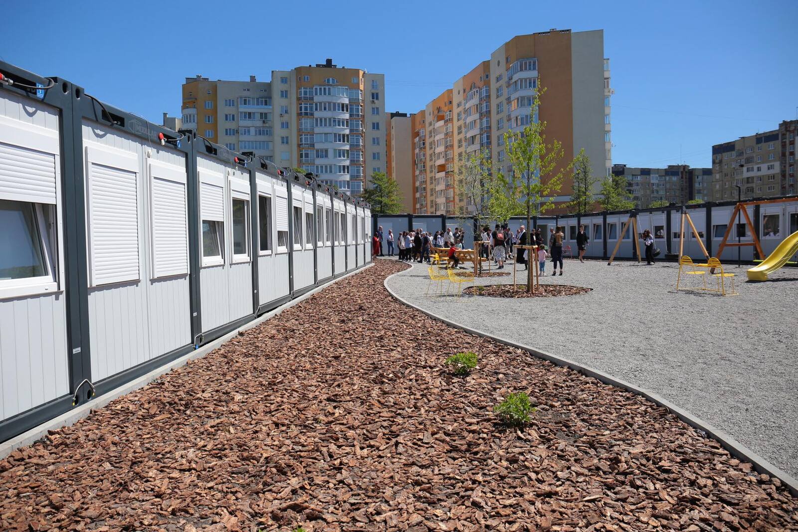 Назвали на честь Маріуполя: у Львові розгорнули третє модульне містечко