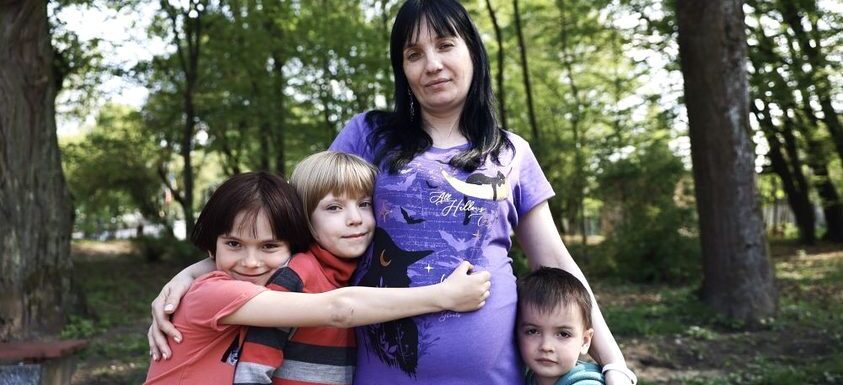 Сина назву Віктором на честь перемоги України: історія вагітної багатодітної переселенки