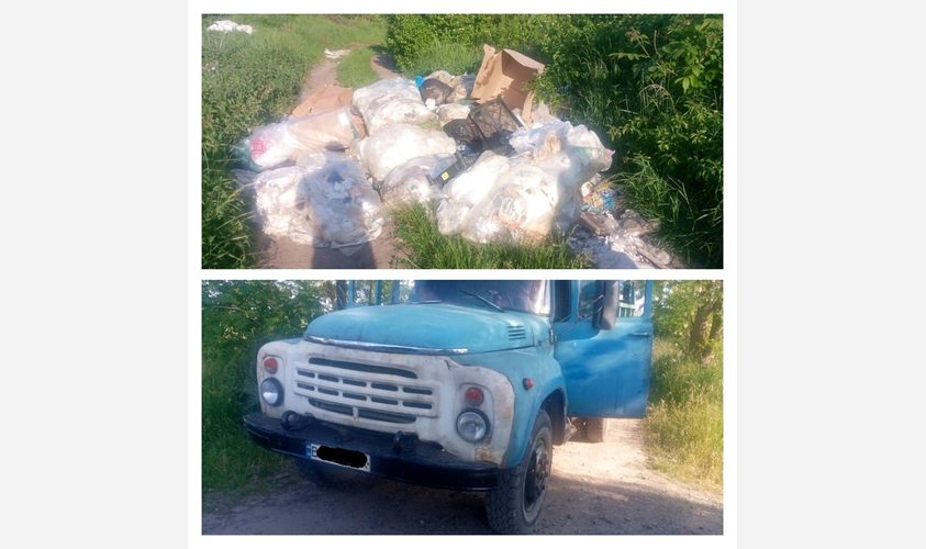 Жителі Підбірців на Львівщині вирахували і покарали водія, який скидав сміття в селі