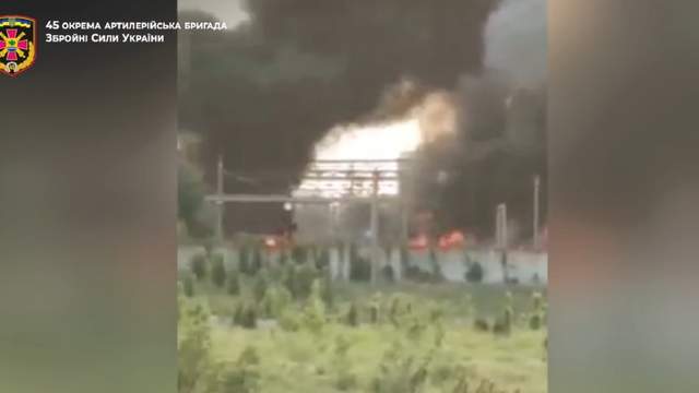 Бригада з Львівщини показала знищення російського складу з боєприпасами