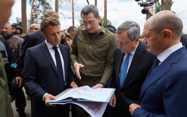 Шольц і Макрон відреагували на побачене в Ірпені: що сказали