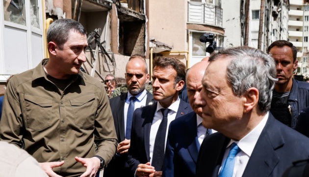 Лідери Франції, Німеччини, Італії та Румунії прибули в Ірпінь (ВІДЕО)