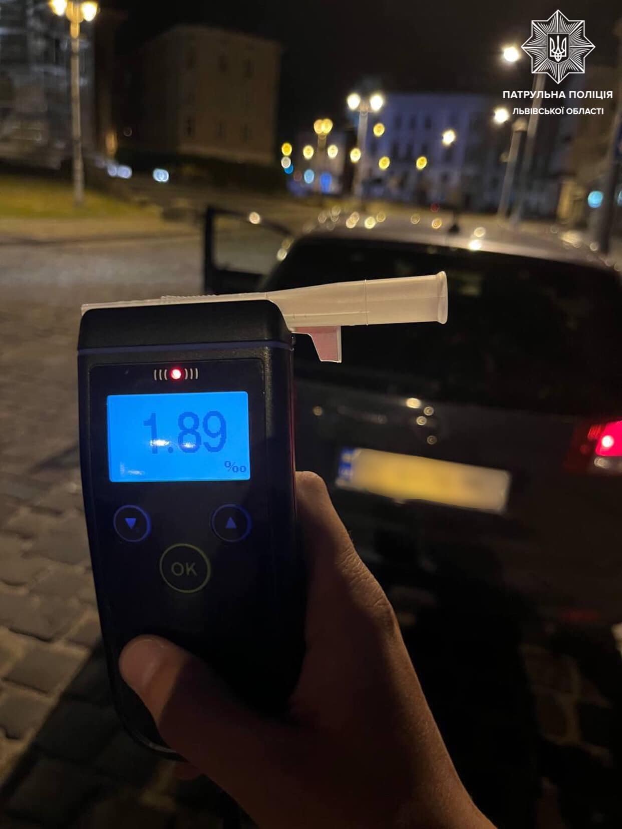 Майже 30 пʼяних водіїв зупинили львівські патрульні за вихідні, що минули