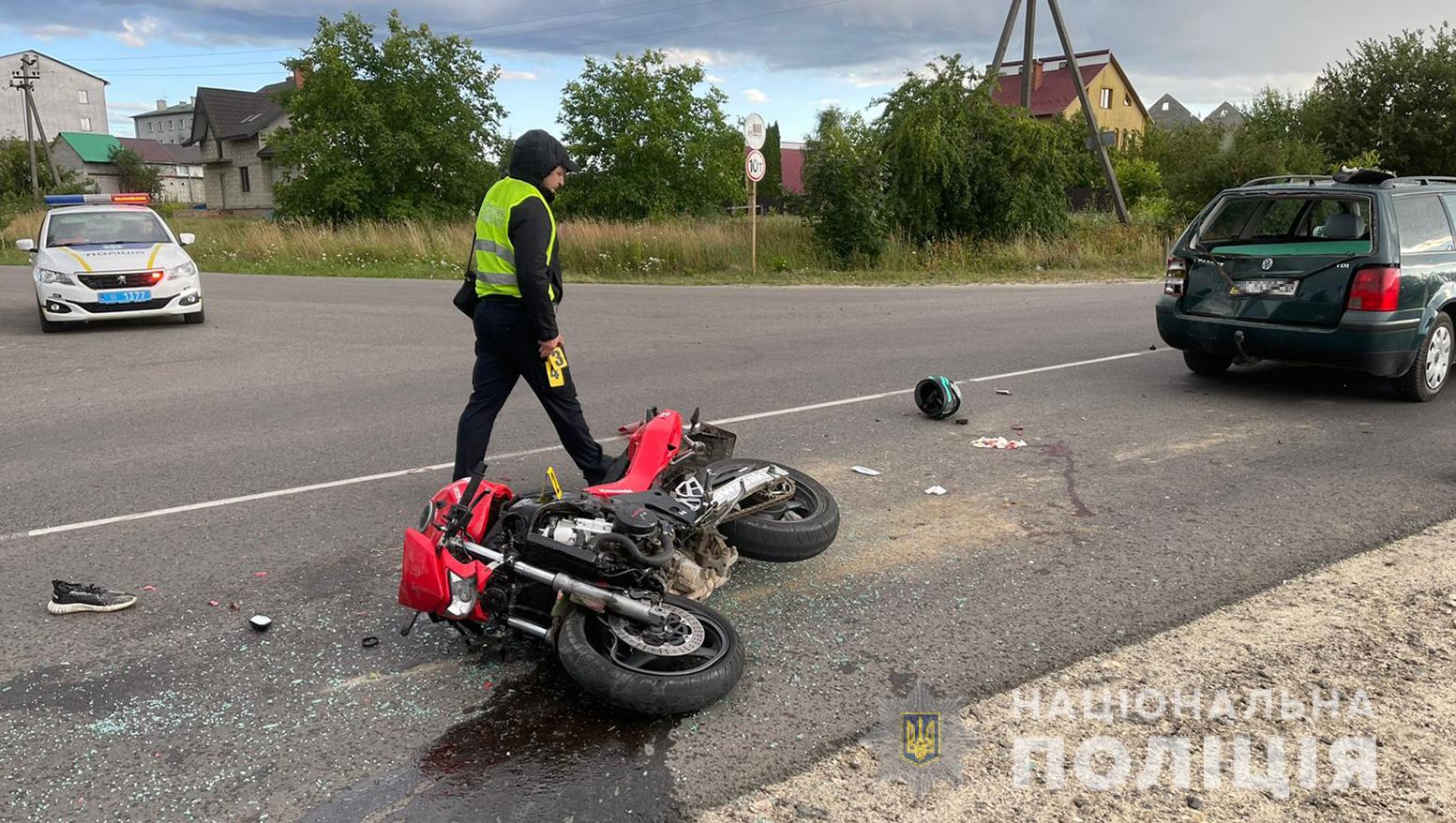 Вчора на Львівщині травмувались два мотоциклісти