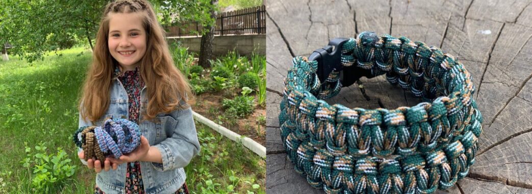 10-річна Марійка разом з мамою на продажах корисних браслетів заробили 35 тис грн: усі кошти віддали на армію