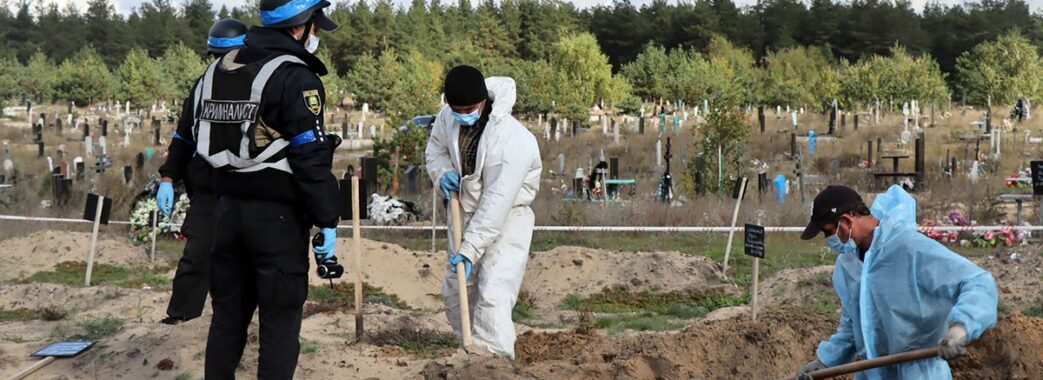 У Лимані з братської могили дістали тіла 34 українських воїнів