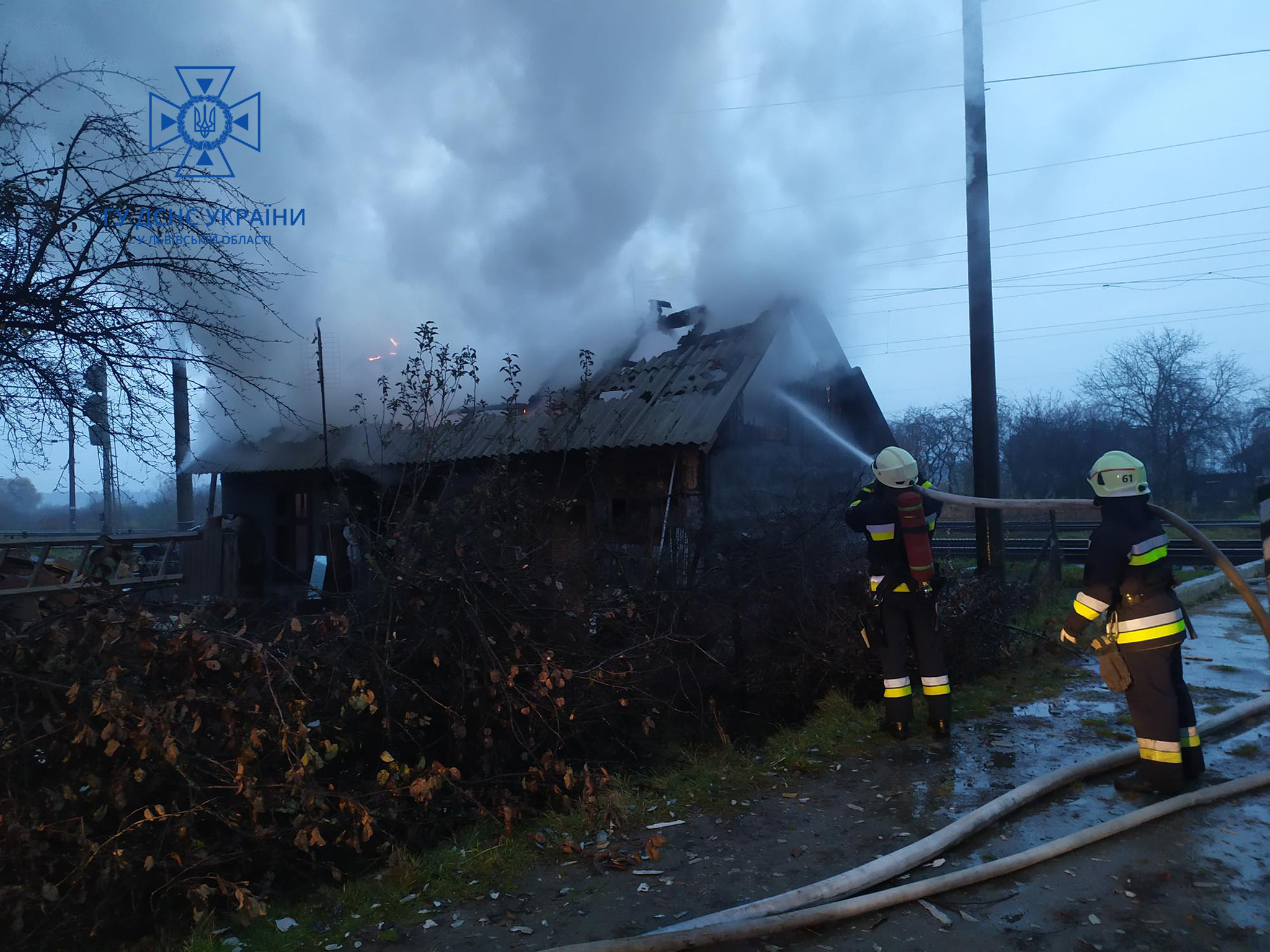 В Підбірцях на Львівщині горів сарай з домашніми тваринами
