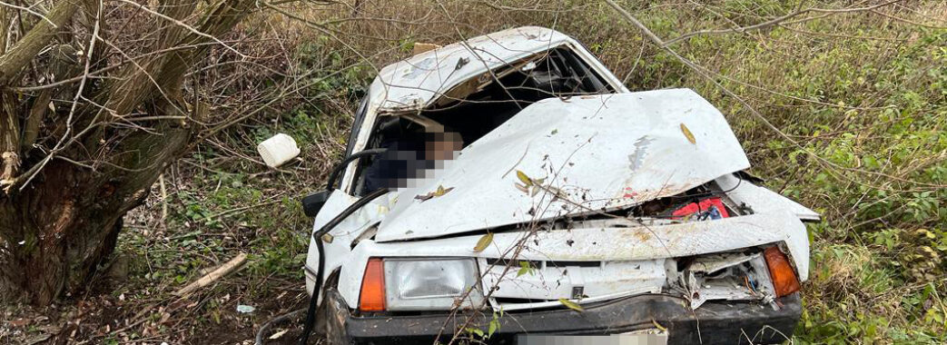 На Самбірщині «дев’ятка» з’їхала у кювет: водій загинув