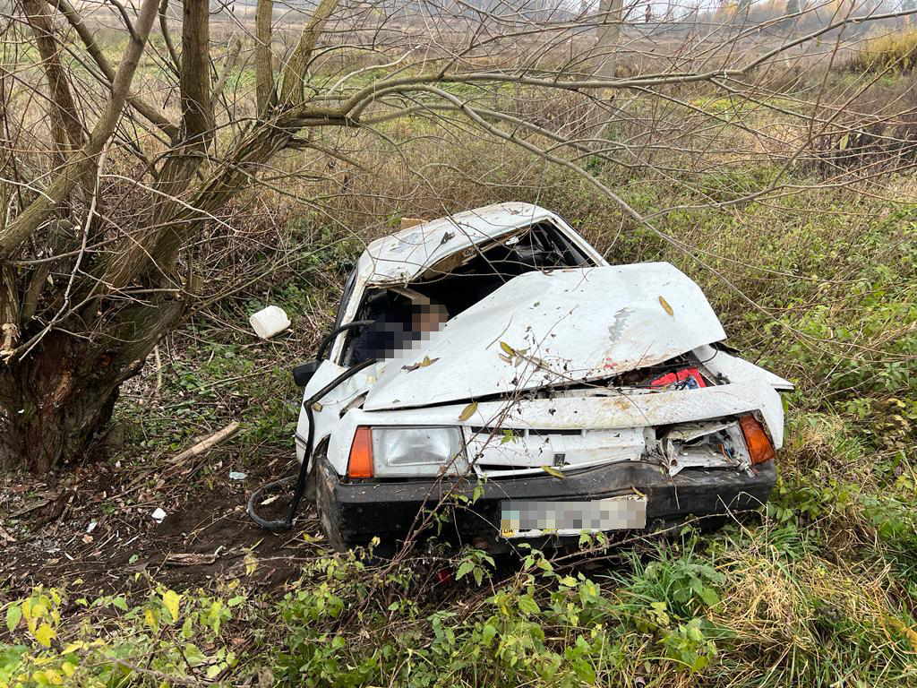 На Самбірщині «дев’ятка» з’їхала у кювет: водій загинув