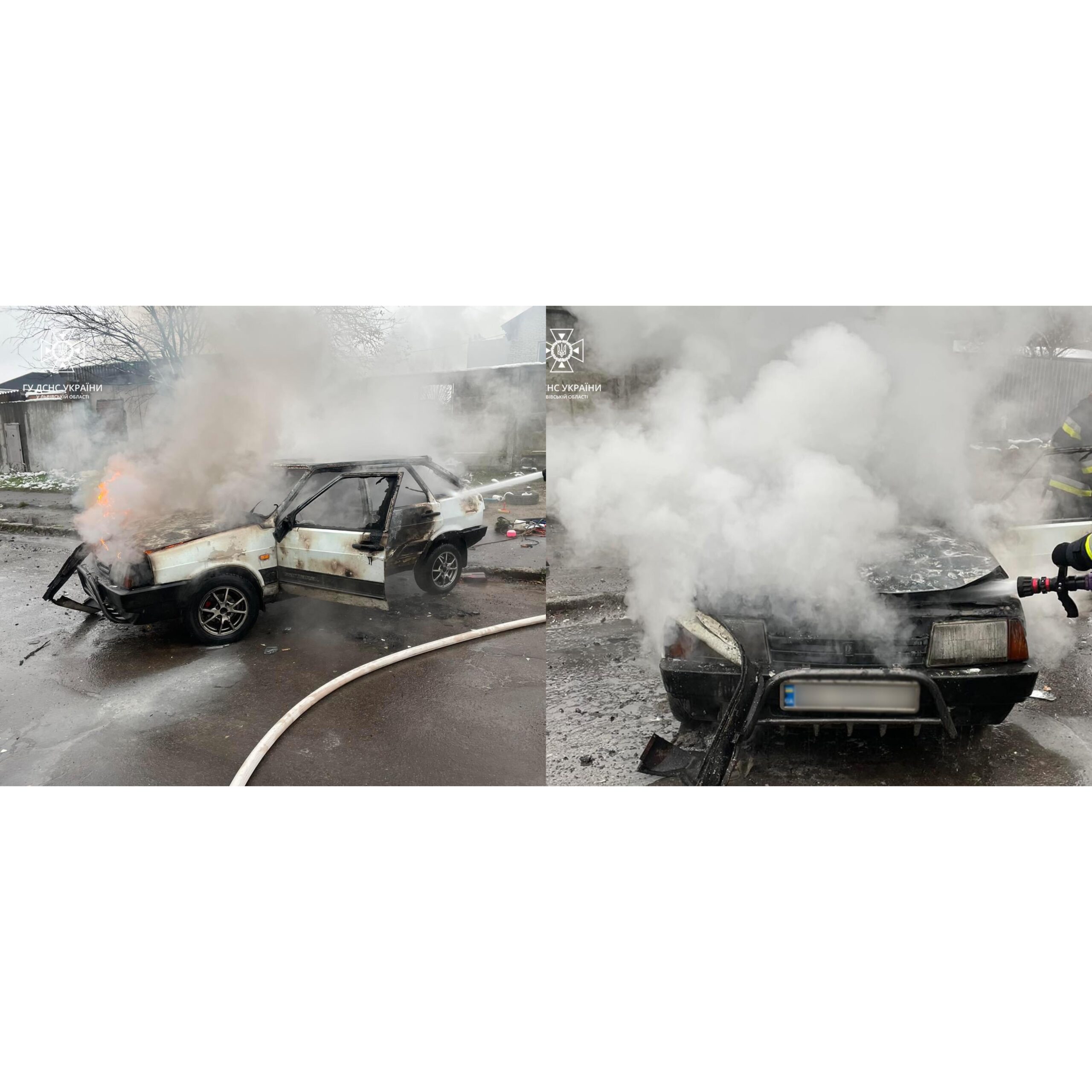 Вчора у Львові під час руху загорівся автомобіль