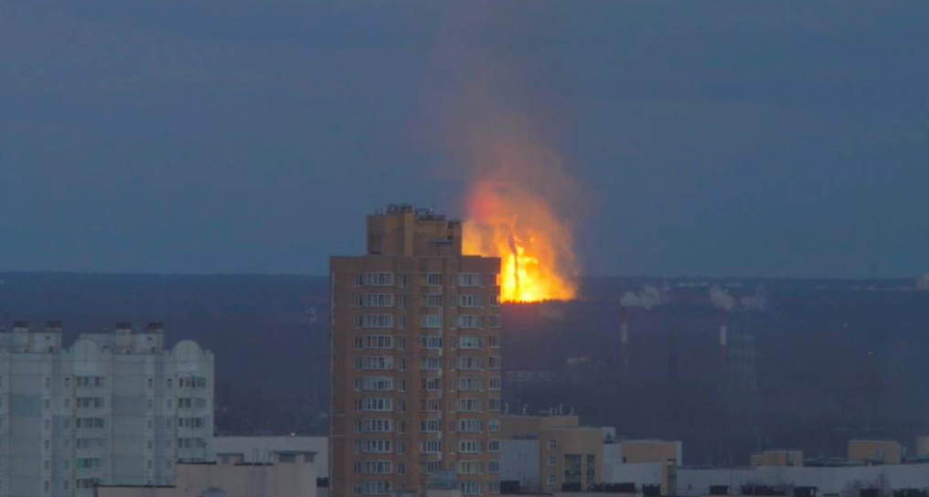 У росії пожежа на газопроводі