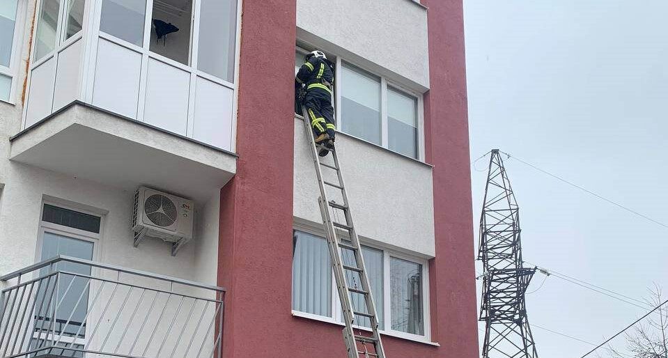 У Львові рятувальники визволили жінку, яка застрягла на балконі