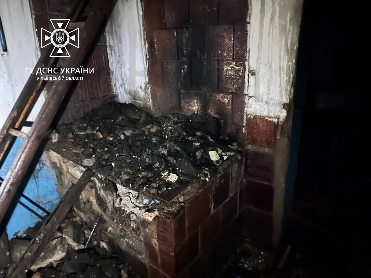 В селі на Золочівщині палав цегляний житловий будинок