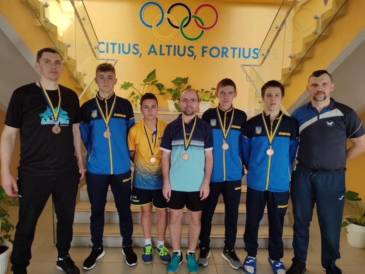 Спортсмени зі Львівщини вибороли бронзу на чемпіонаті України з настільного тенісу