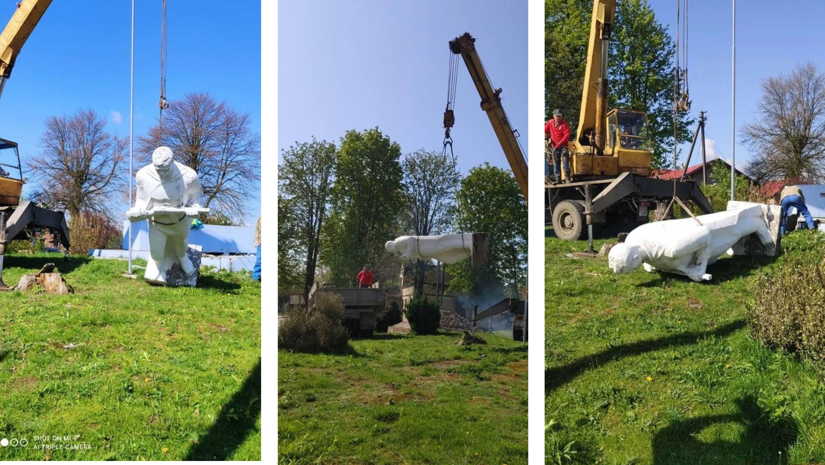 На Мостищині впав ще один радянський пам’ятник