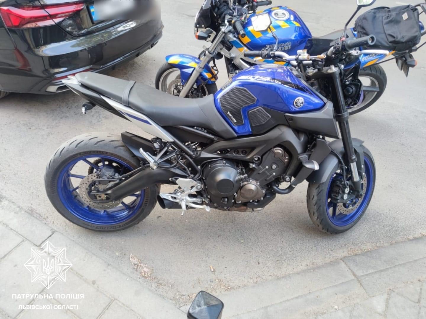 У Львові виявили мотоцикл, що перебуває у міжнародному розшуку