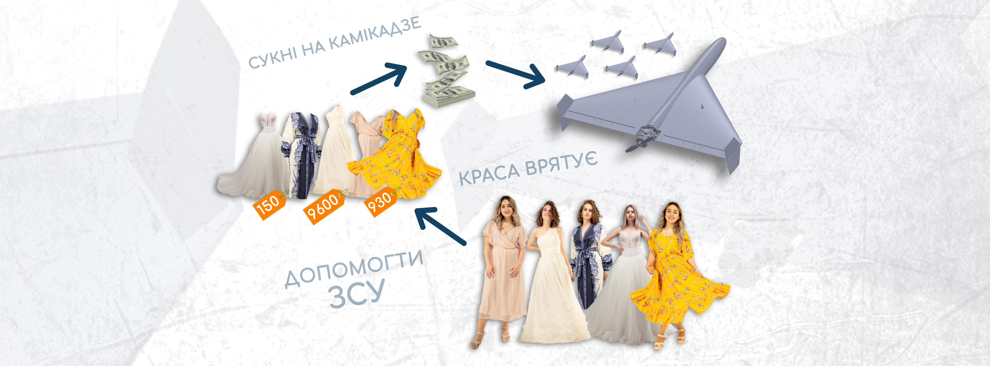 Сукні на “камікадзе”: львів’янки започаткували оригінальну ініціативу, щоб допомогти ЗСУ