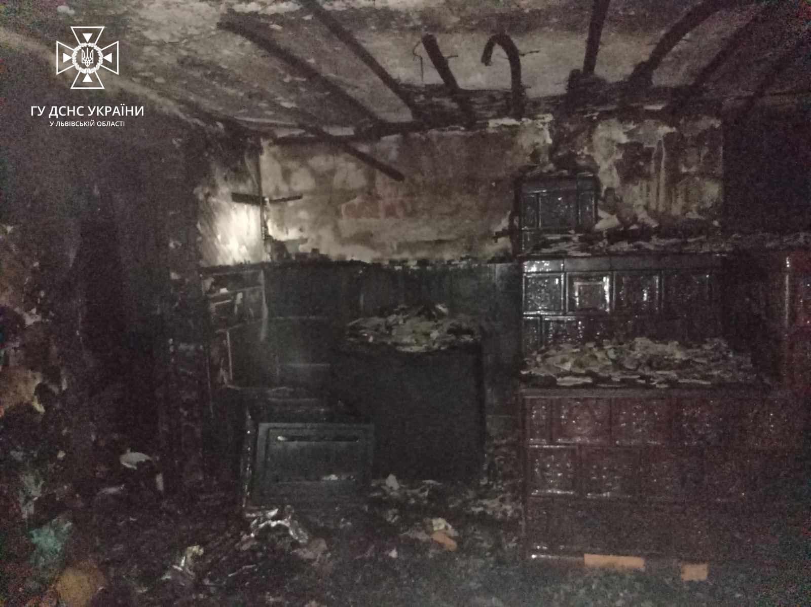 На Львівщині горіла літня кухня