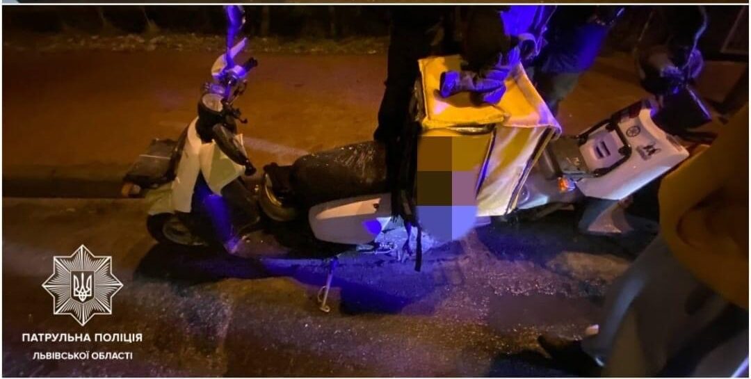 Пʼяні та без водійського посвідчення: у Львові через водіїв скутерів сталася ДТП