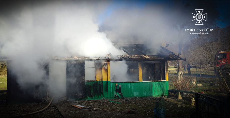 В пожежі на Стрийщині отримав опіки 50-річний чоловік
