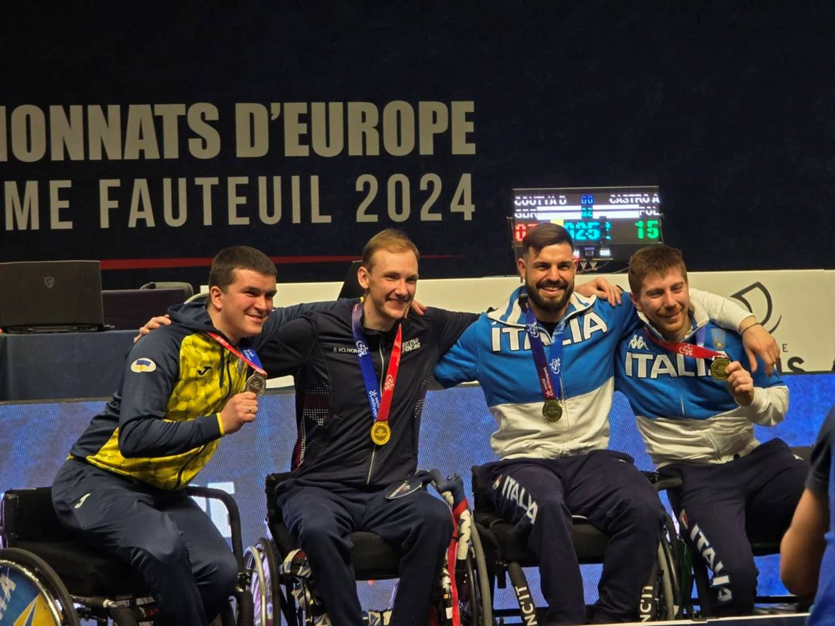 Парафехтувальники Львівщини вибороли срібло та бронзу на чемпіонаті Європи