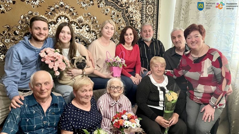 У Львові привітали столітню ювілярку