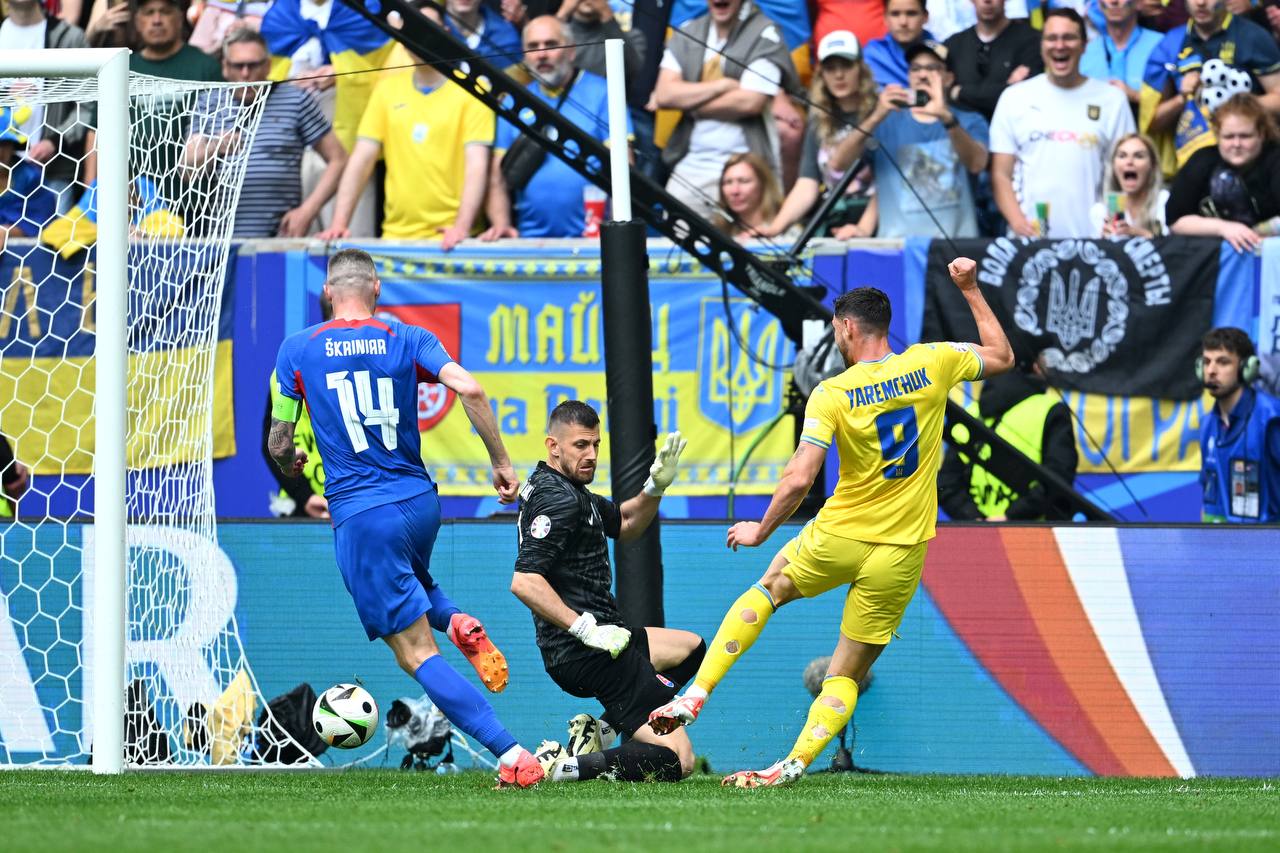 Україна із рахунком 2-1 обіграла Словаччину