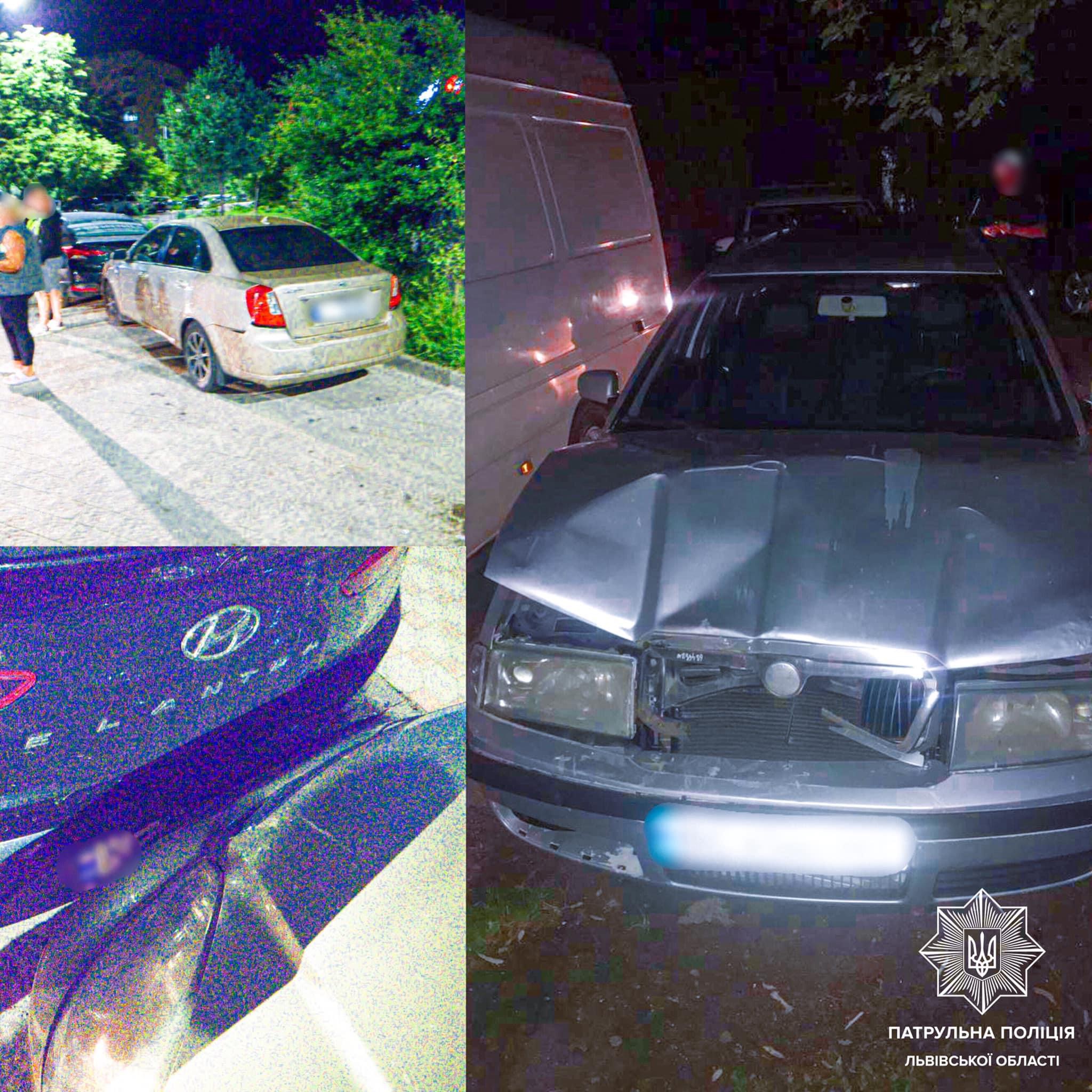 П’яний 21-річний керманич Skoda у Львові в‘їхав у припарковані авто та втік з місця ДТП