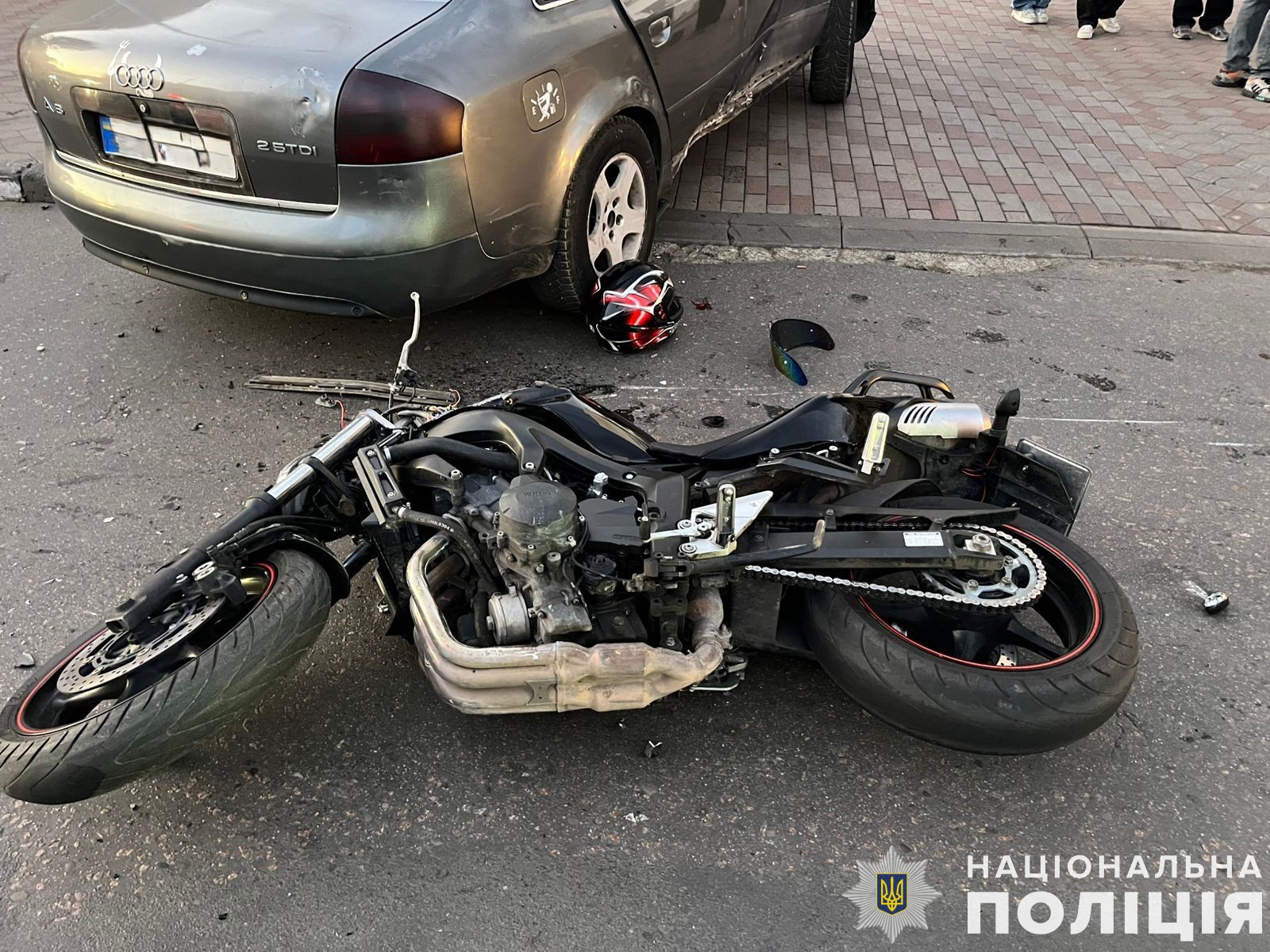 У Стрию 15-річний мотоцикліст потрапив в лікарню після зіткнення з Audi