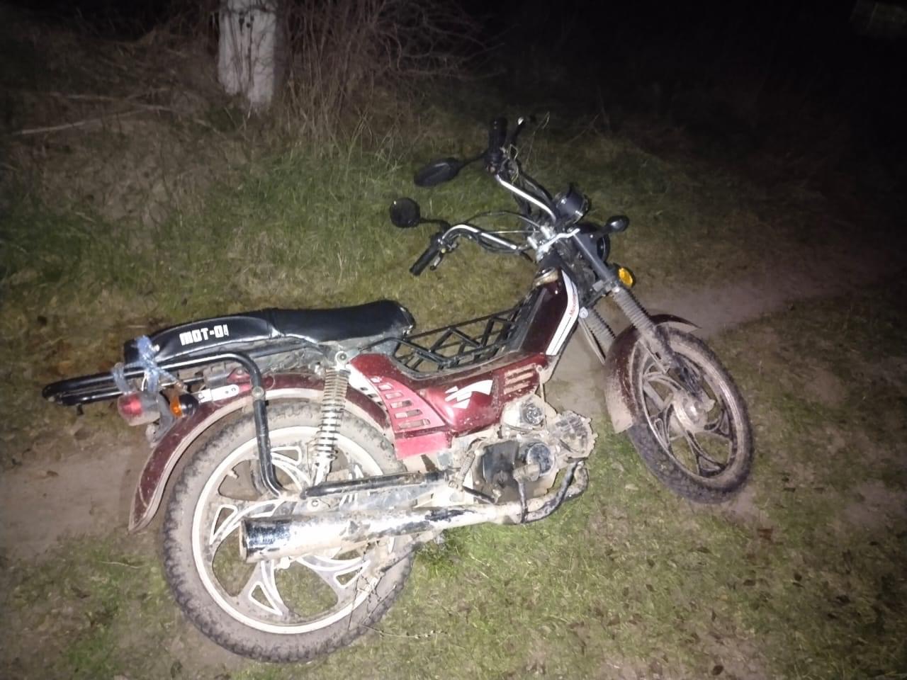 У Шептицькому районі пʼяна 48-річна мотоциклістка потрапила в ДТП