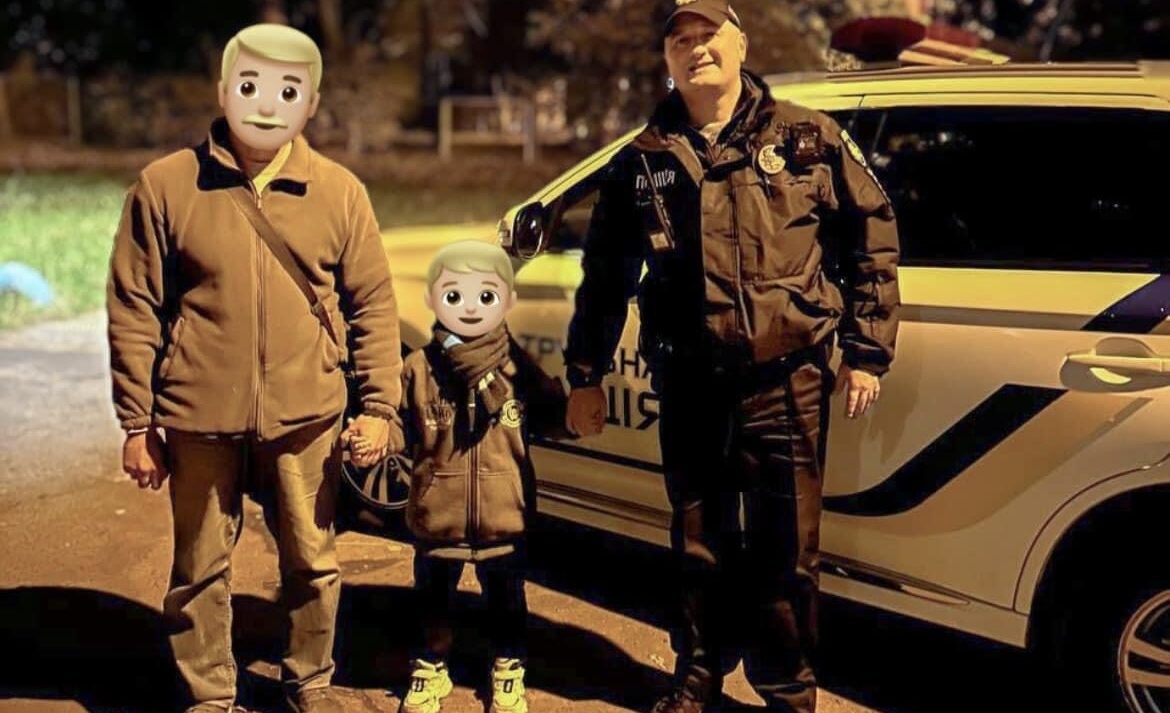 Патрульні розшукали батька 5-річної дитини, яка загубилась у Львові