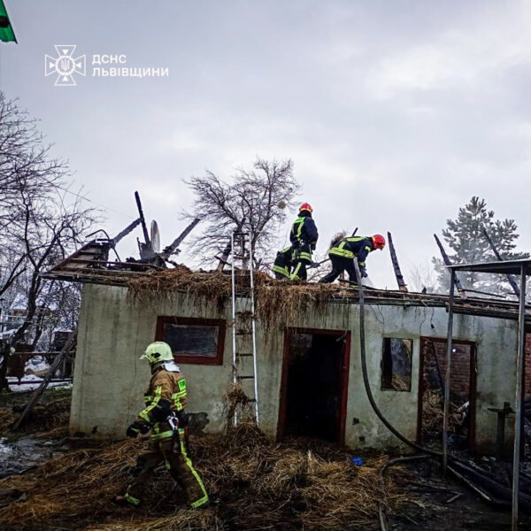 На Стрийщині пожежники врятували від знищення вогнем три будівлі