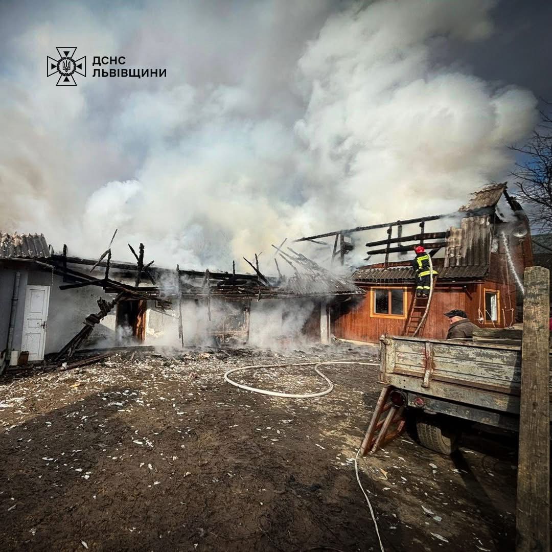 На Стрийщині на пожежі постраждав 70-річний чоловік