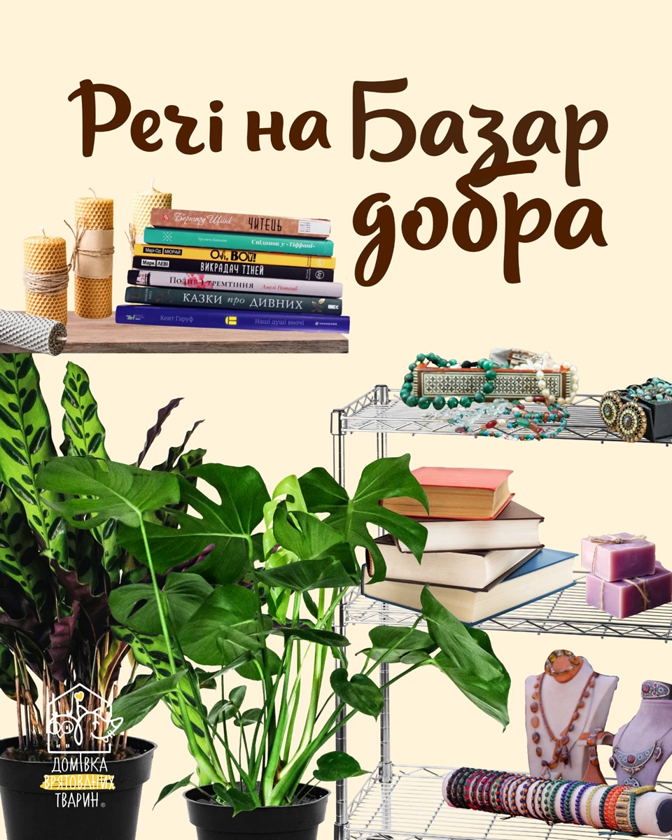 Львів’ян закликають здати речі на благодійний продаж та підтримати Домівку врятованих тварин