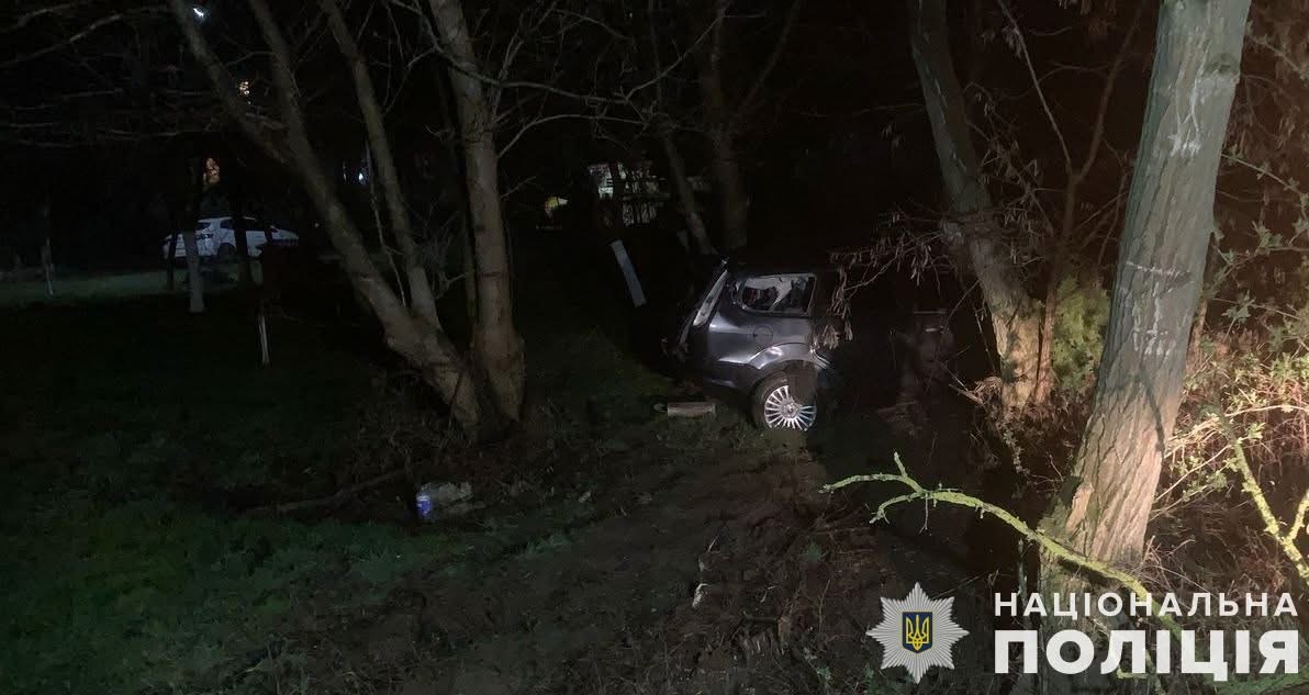 На Стрийщині легковик врізався в дерево: 18-річна пасажирка в лікарні