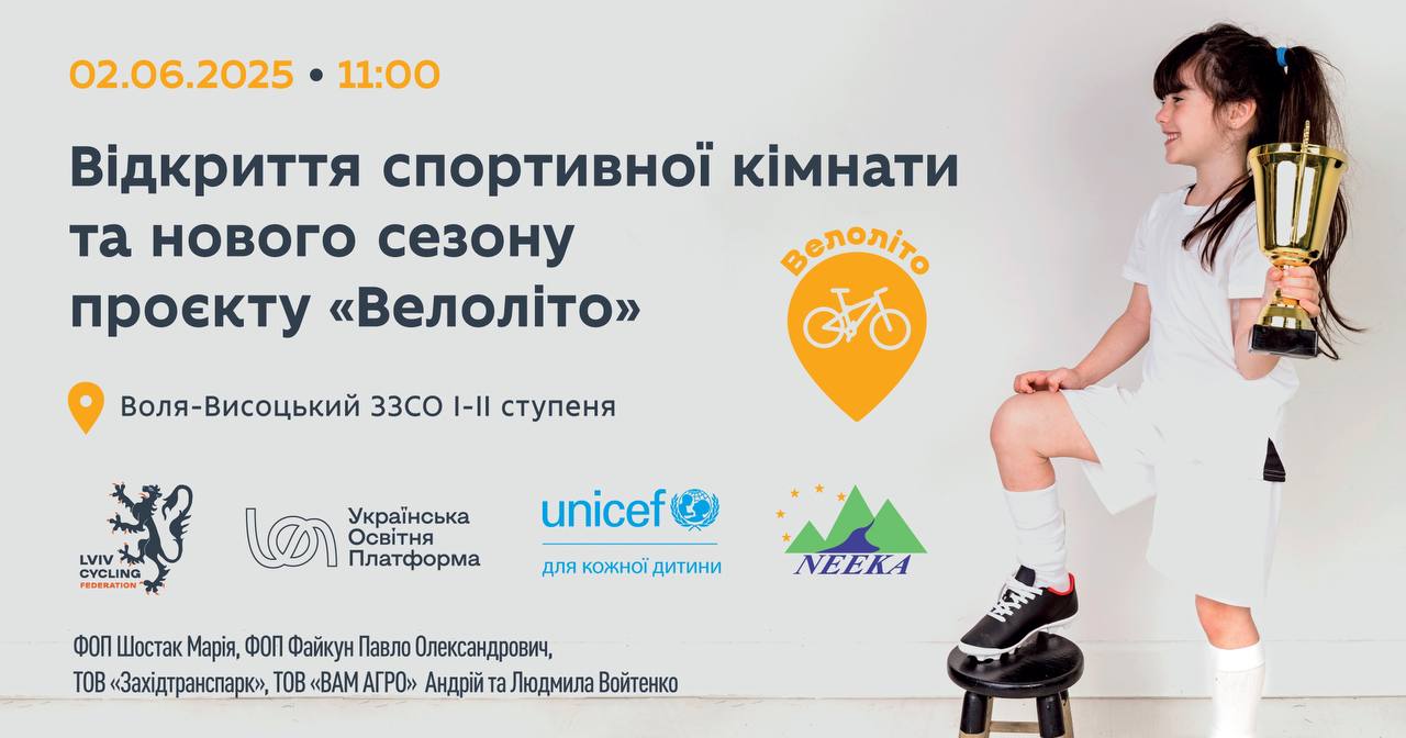 У Воля-Висоцькій школі І-ІІ ступенів відкриють інклюзивну спортивну кімнату