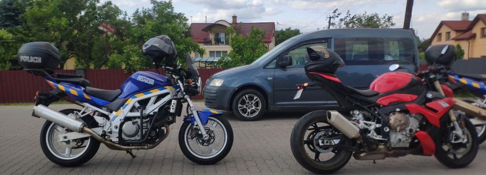 У Солонці зупинили мотоцикл BMW, який шукав Інтерпол